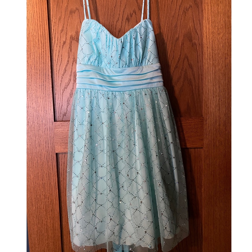 Homecoming blue sparkly dress